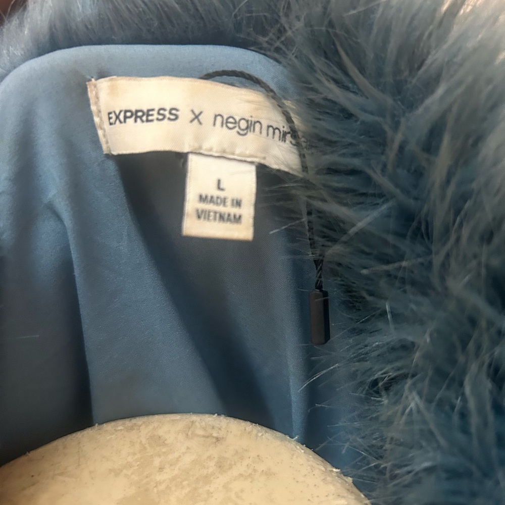 Express Blue Teddy Jacket - Picture 6 of 6